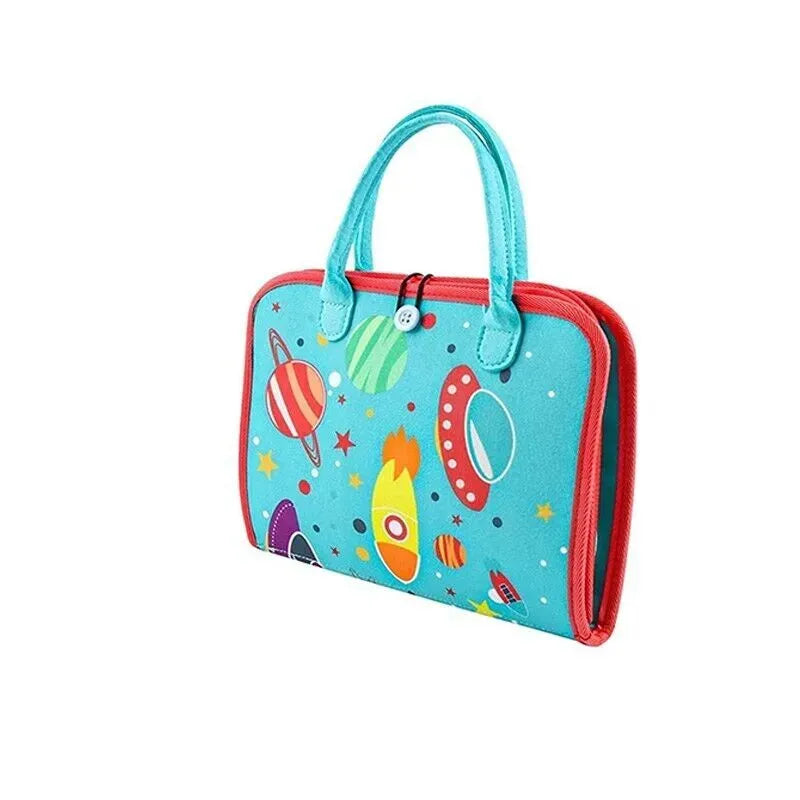 Multicolour Montessori Sensory Busy Board for Kids