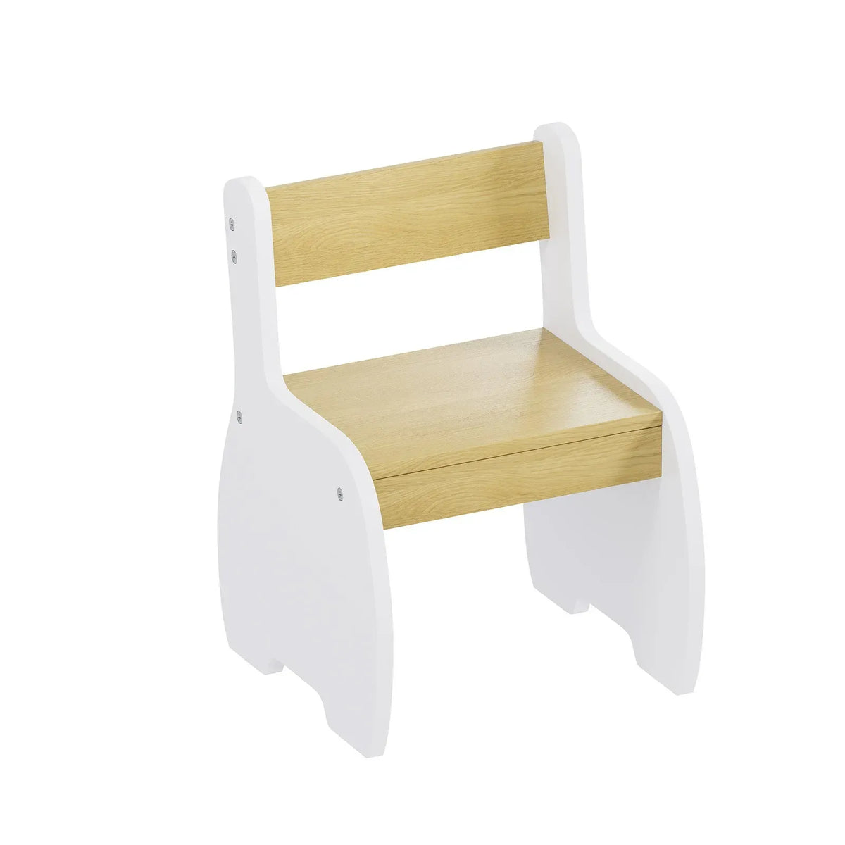 GENUX 3-Piece Kids Table and Chairs Set with Storage