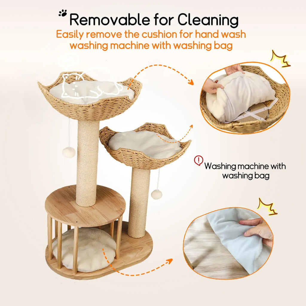 Large Cat Scratching Post Tree Tower
