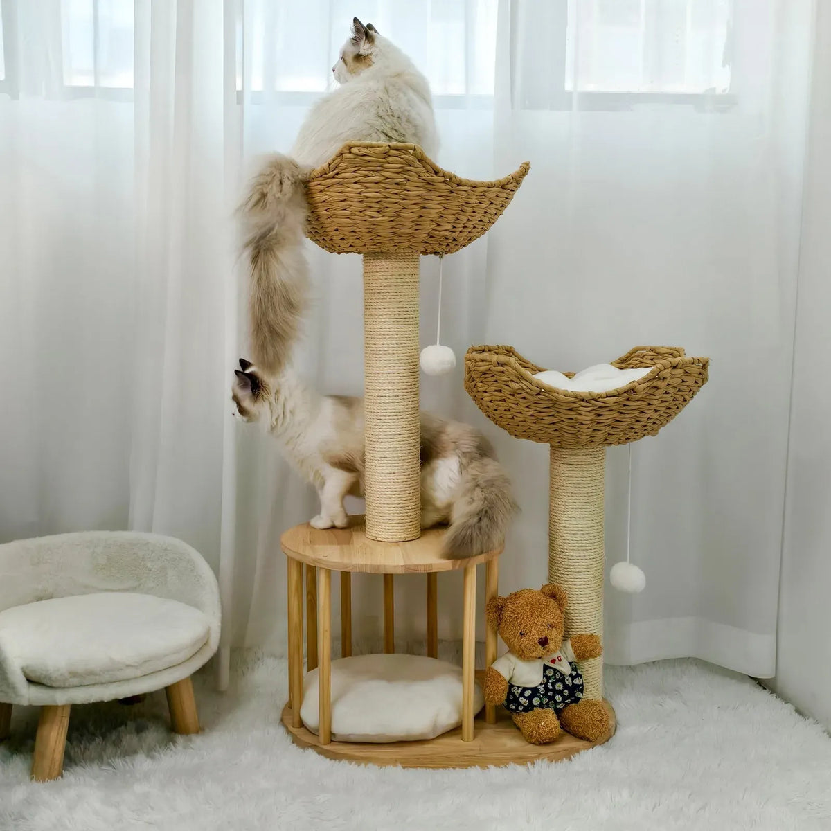 Large Cat Scratching Post Tree Tower