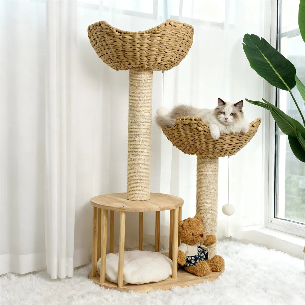 Large Cat Scratching Post Tree Tower