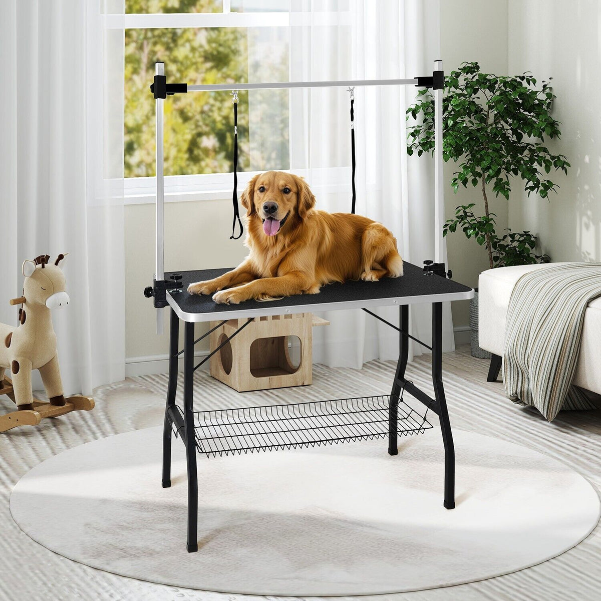 Adjustable Pet Grooming Table for Australian Cattle Dog