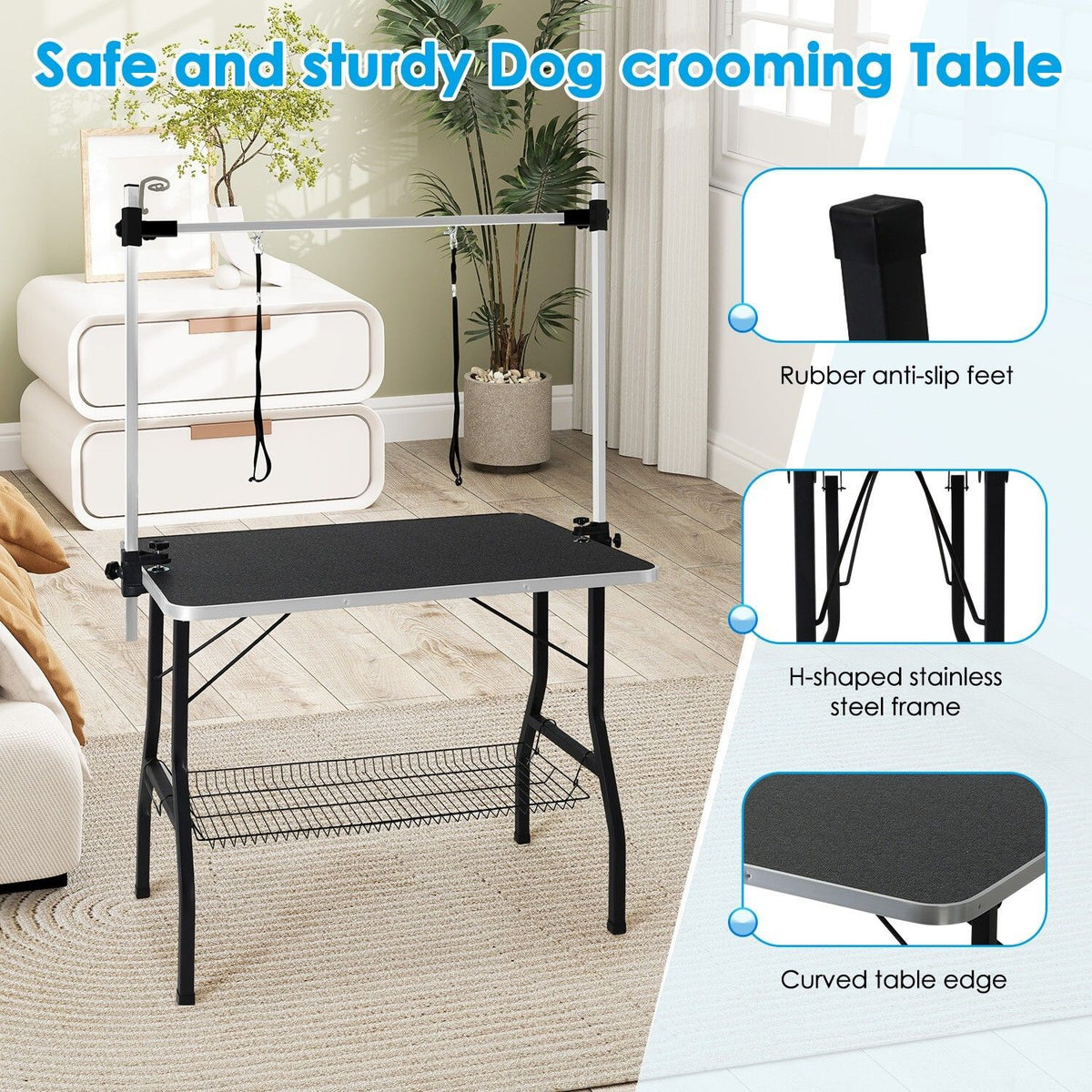 Adjustable Pet Grooming Table for Australian Cattle Dog