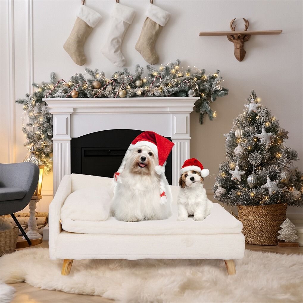 Medium 80x50x39cm Raised Dog Cat Bed Sofa Waterproof Portable