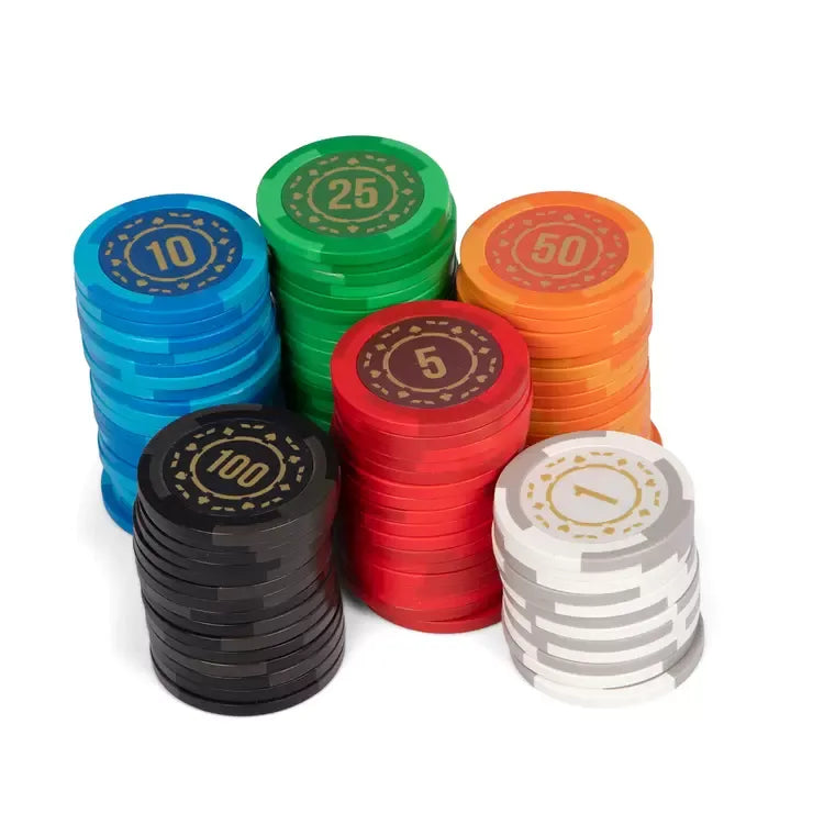 Heavy Duty Case with 400 Extra-Heavyweight Poker Chips and 100%