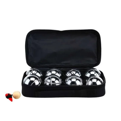 Silver Bocce Pétanque Set with 8 Metal Balls