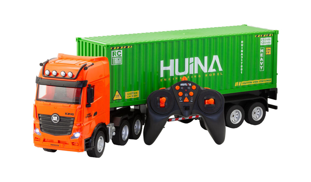 1:18 Scale 9-Channel Alloy Remote Control Container Truck