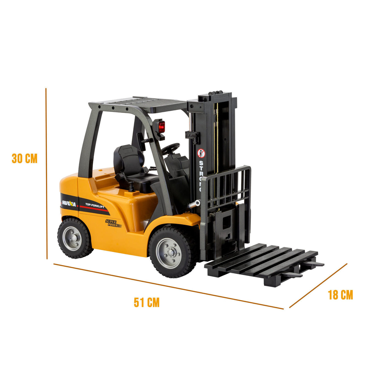 1:10 Scale 2.4G 8-Channel Metal Remote Control Forklift Construction