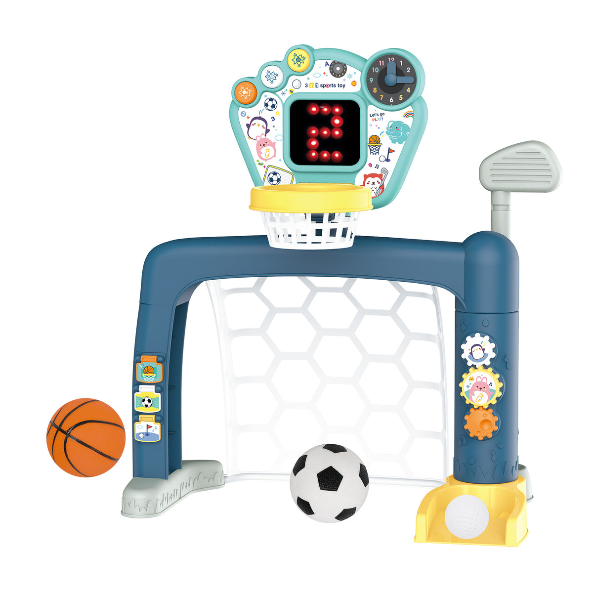 Sports World 3-in-1 Adjustable Indoor basketball