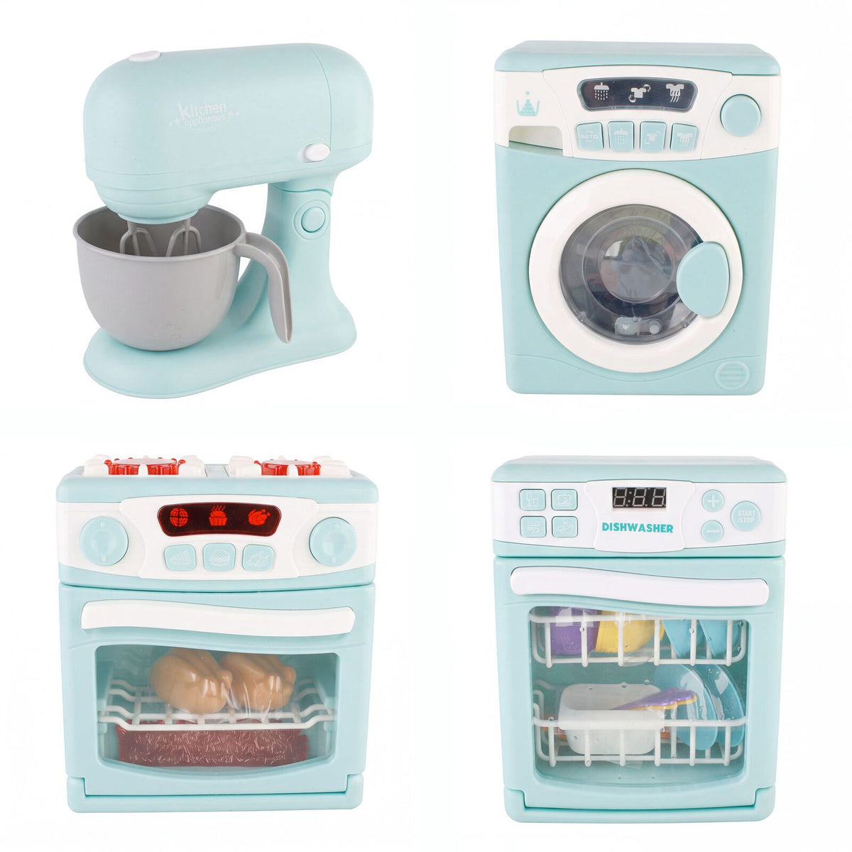 4 Piece Home Appliance Toy Mixer