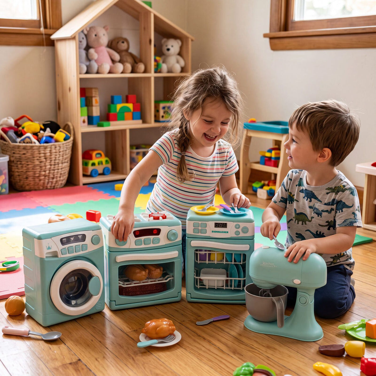 4 Piece Home Appliance Toy Mixer