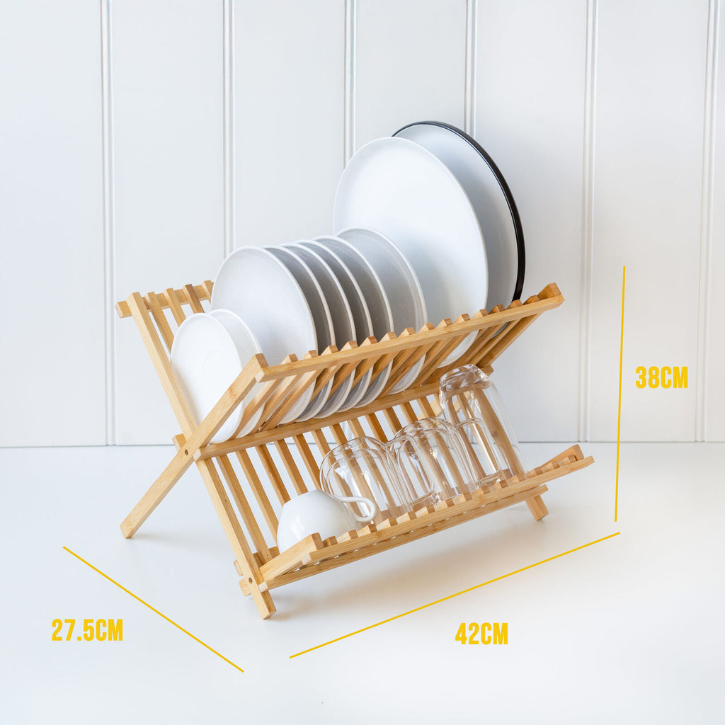 Hacienda 2 Tier Bamboo Dish Rack