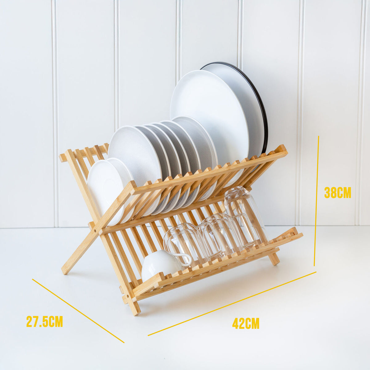 Hacienda 2 Tier Bamboo Dish Rack