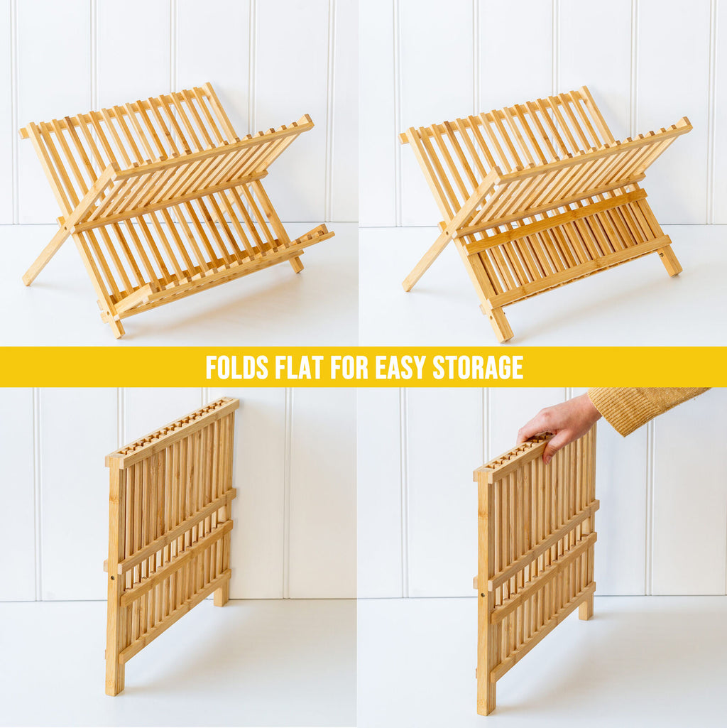 Hacienda 2 Tier Bamboo Dish Rack