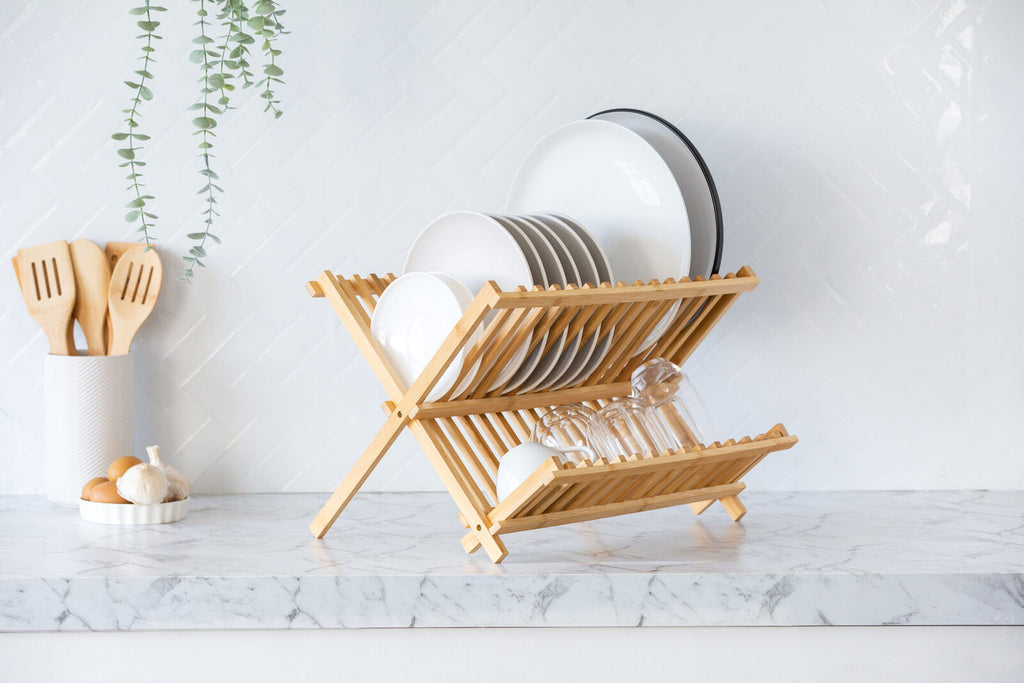 Hacienda 2 Tier Bamboo Dish Rack