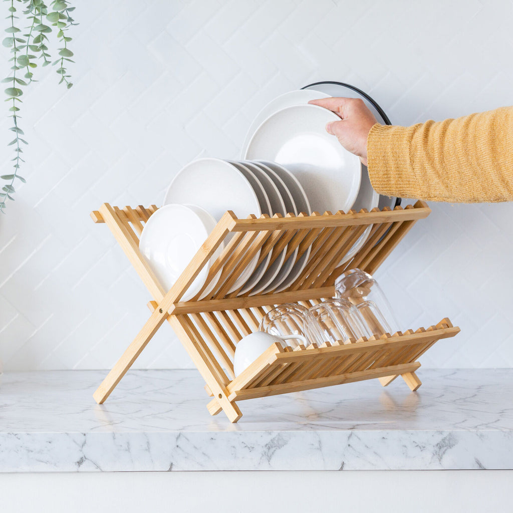 Hacienda 2 Tier Bamboo Dish Rack
