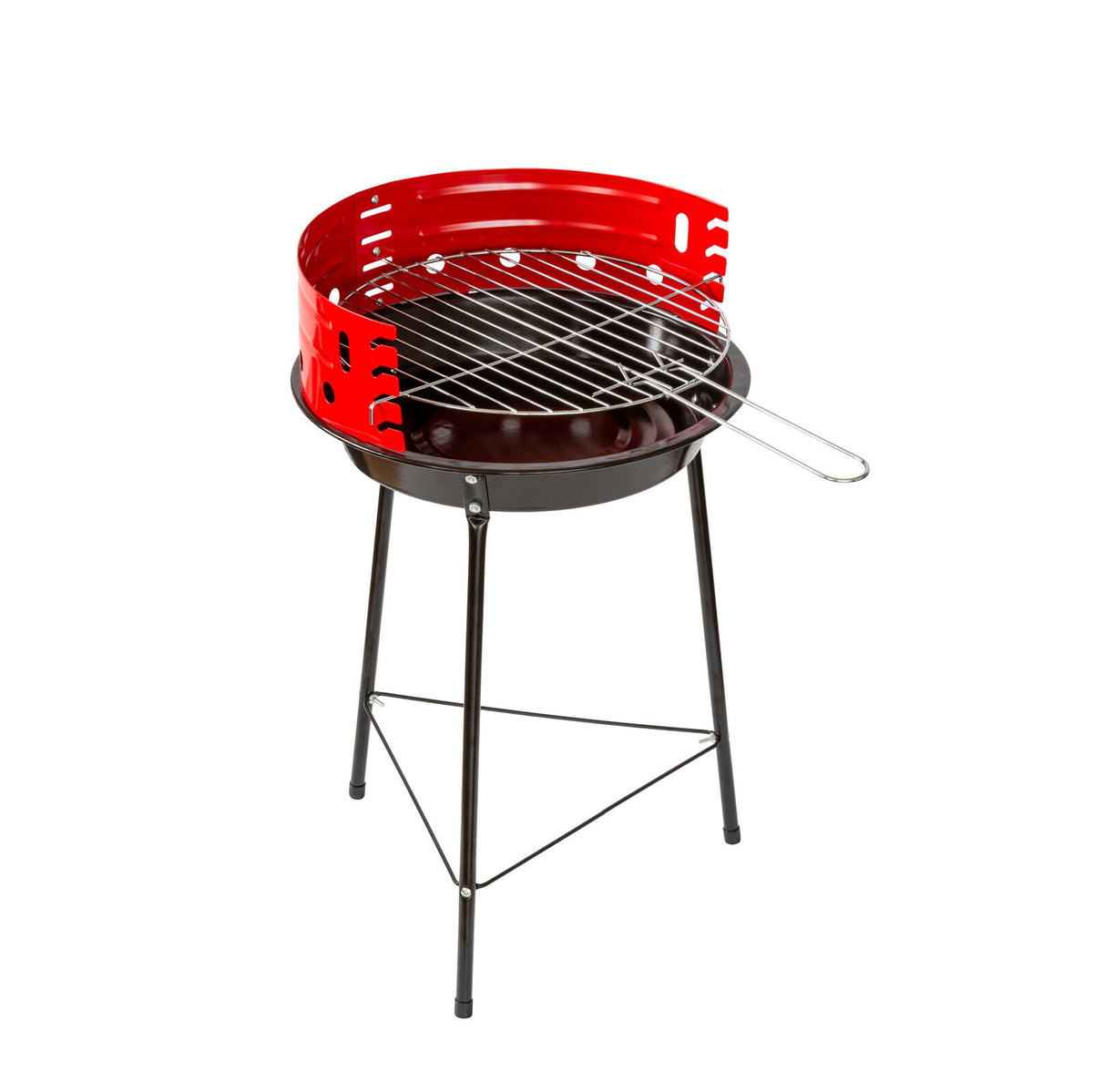 Hacienda Portable Charcoal Grill, 33 cm Diameter, on a white background
