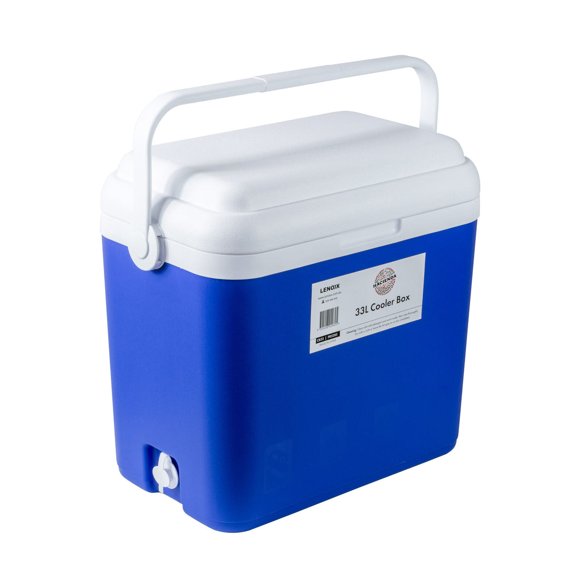 33L Portable Cooler Box Ice Chest for Picnic, Camping, Fishing