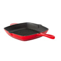 Healthy Choice Red Enamelled Cast Iron Grill Pan, 44 x 30 cm