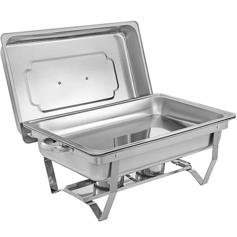 9L Chafing Dish Set Buffet Pan Bain Marie Bow Stainless Steel Food