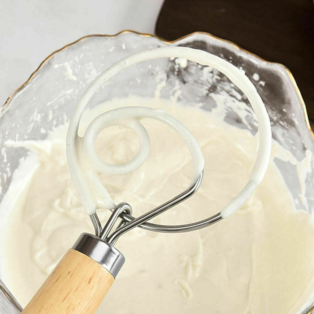 Stainless Steel Danish Dough Whisk, 13 Inch