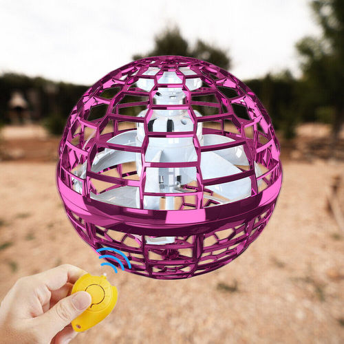 2pcs PURPLE Flying Ball Mini Hand UFO Toys Drone Helicopter Hover Quadcopter Kids Toys