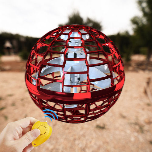 2pcs RED Flying Ball Mini Hand UFO Toys Drone Helicopter Hover