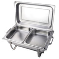 9L Stainless Steel Chafing Dish with 2 x 4.5L Pans