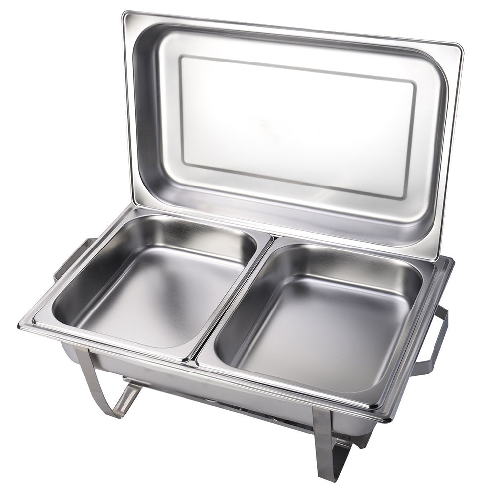 9L Stainless Steel Chafing Dish with 2 x 4.5L Pans
