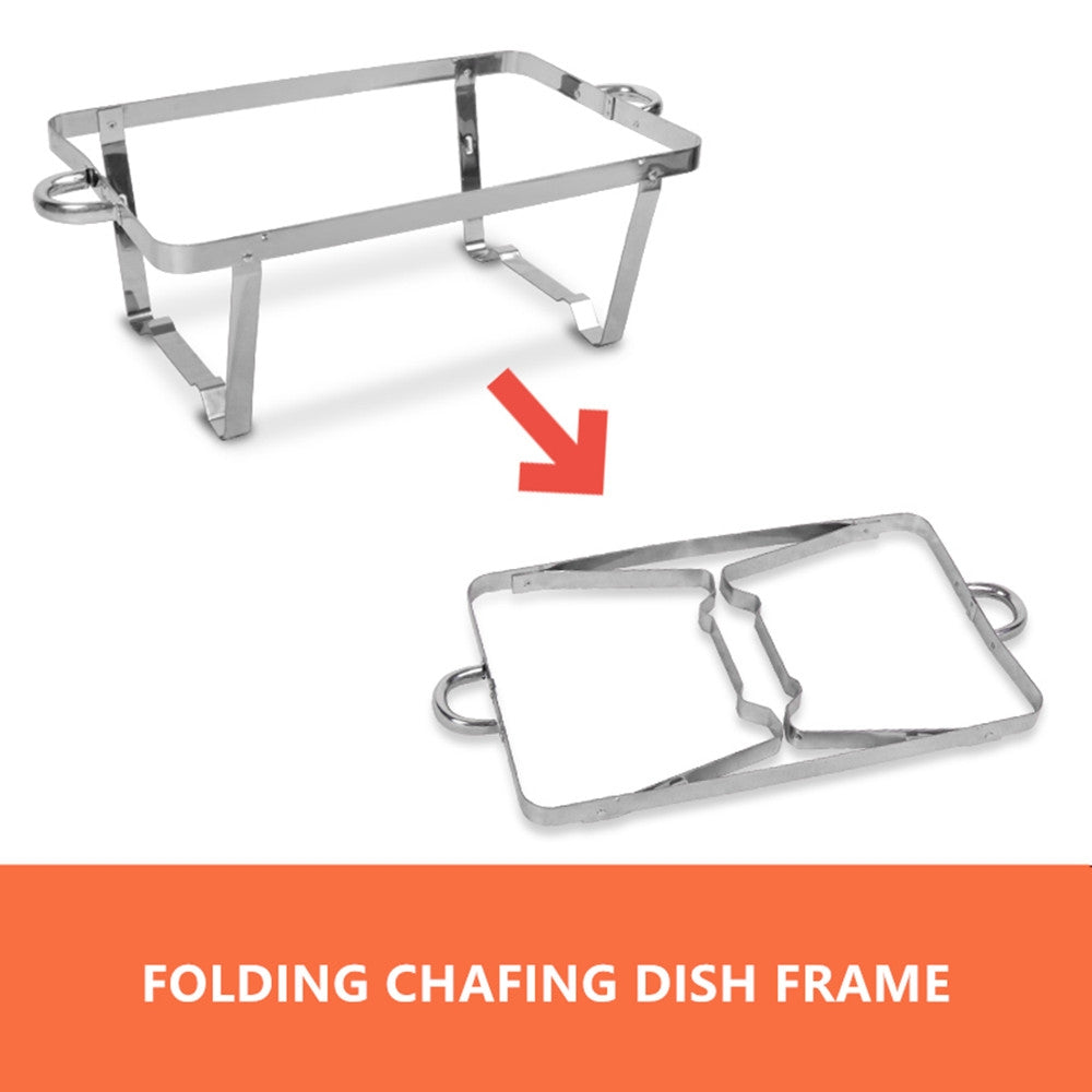 9L Stainless Steel Chafing Dish with 2 x 4.5L Pans