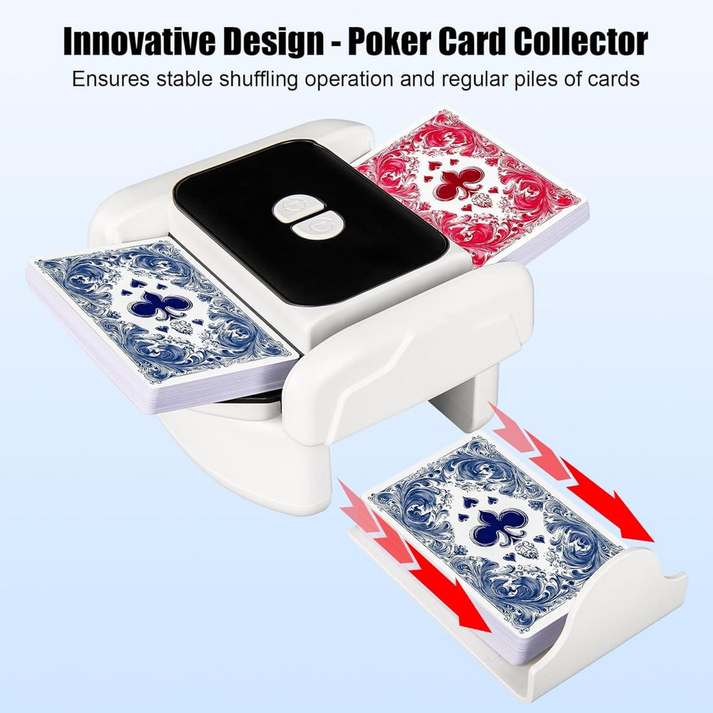 2 Deck Automatic Card Shuffler Board Game Poker Playing Cards