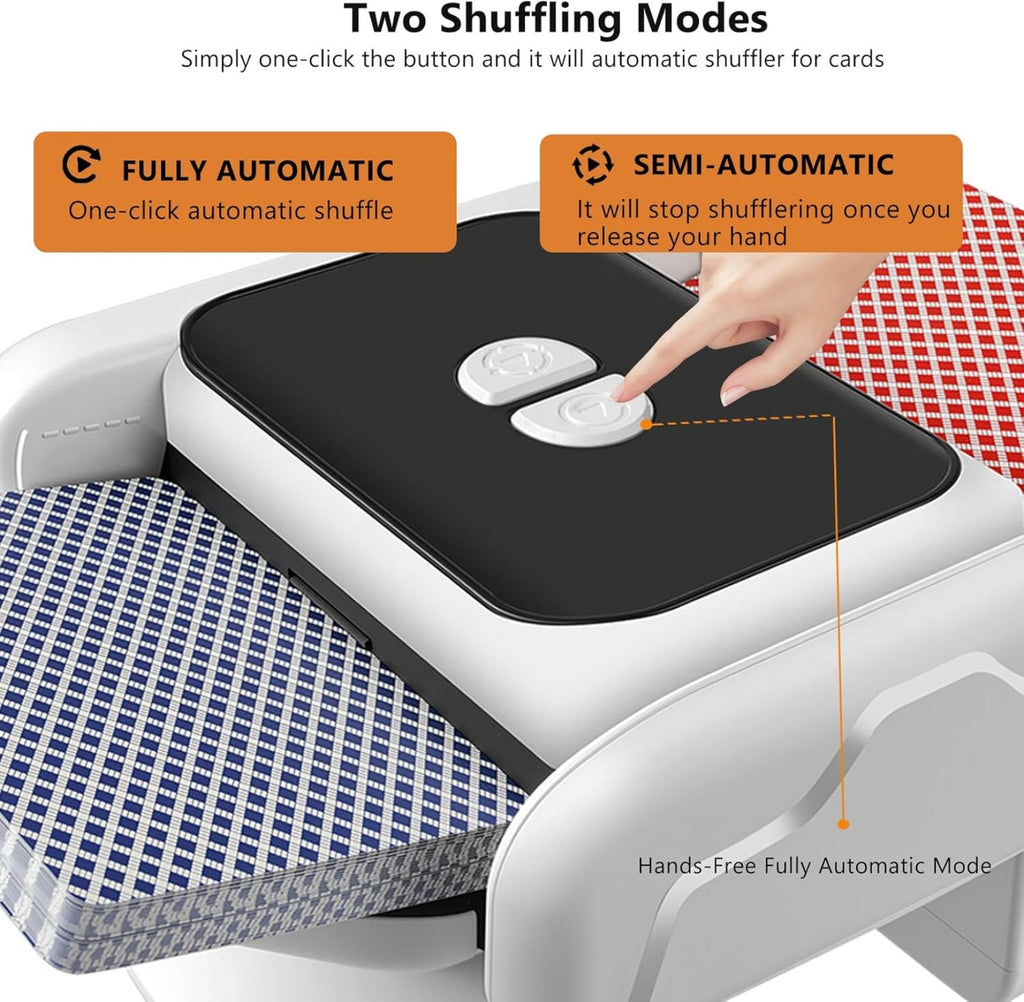 2 Deck Automatic Card Shuffler Board Game Poker Playing Cards