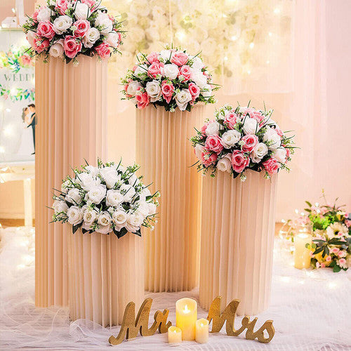 Cardboard Cylinder Display Plinths, 30 cm Diameter, Set of 4