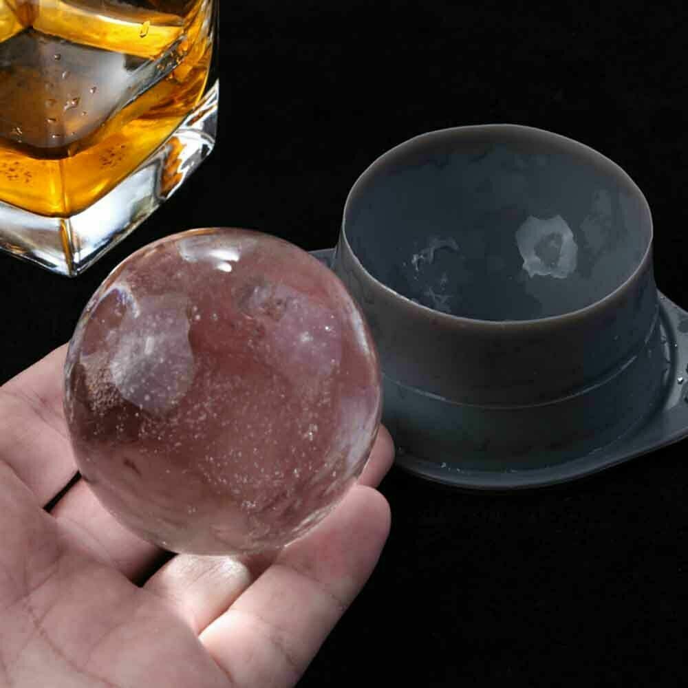2pcs blue Silicone Ice Ball Mold Sphere Cube Maker Mould Jelly