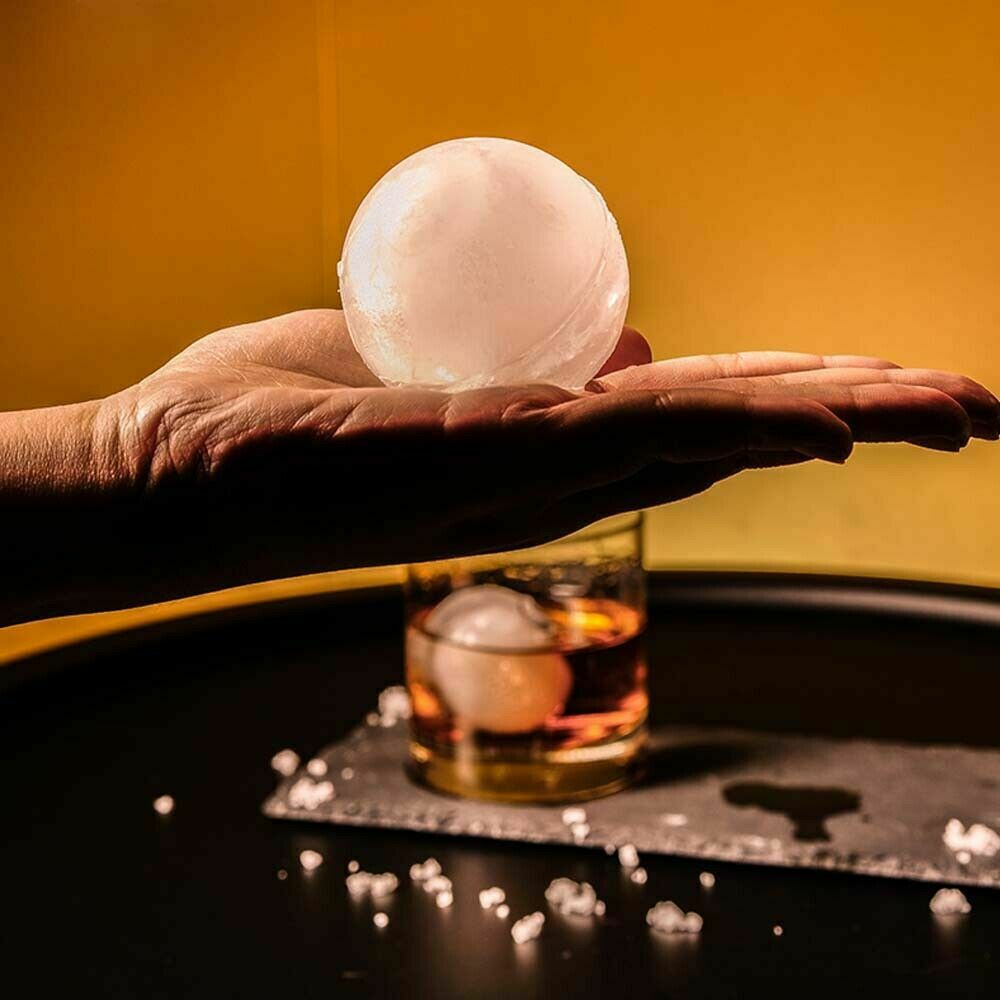 2pcs blue Silicone Ice Ball Mold Sphere Cube Maker Mould Jelly