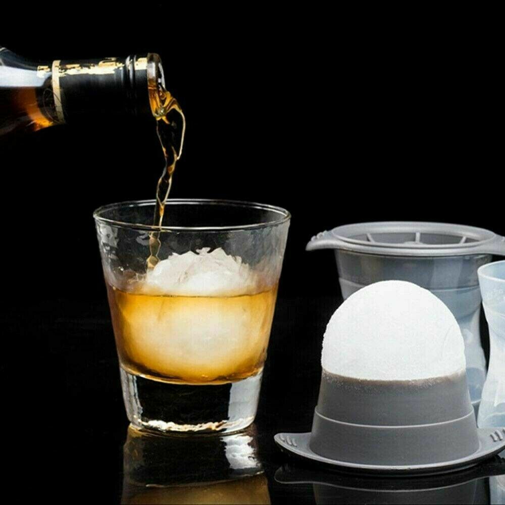 Silicone Ice Ball Moulds, Grey, 2 Pack