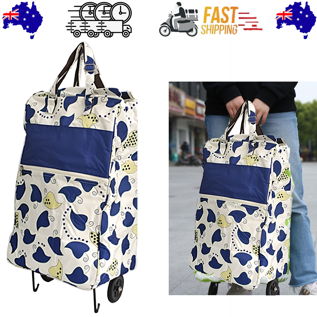 Shopping Trolley Cart Bag Foldable Wheels Carts Bags Market Luggage