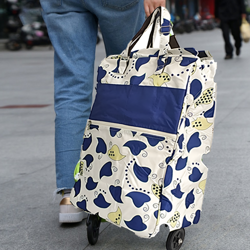 Shopping Trolley Cart Bag Foldable Wheels Carts Bags Market Luggage
