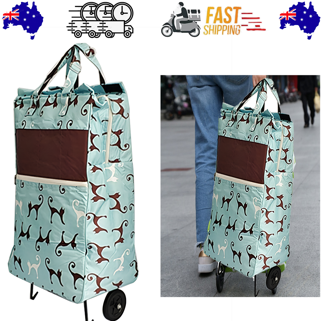 Shopping Trolley Cart Bag Foldable Wheels Carts Bags Market Luggage