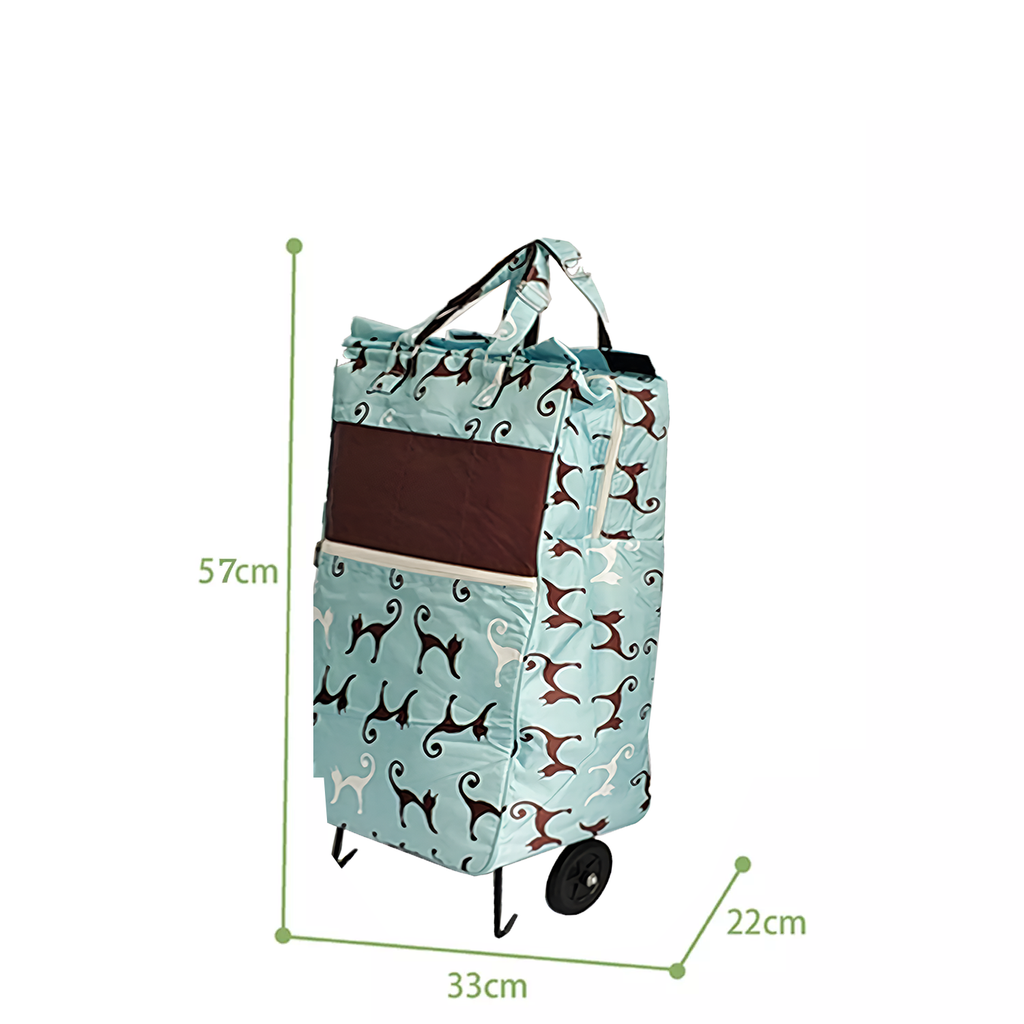 Shopping Trolley Cart Bag Foldable Wheels Carts Bags Market Luggage