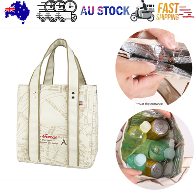 Portable 22*11.5*25cm Insulated Lunch Bag Food Container Picnic