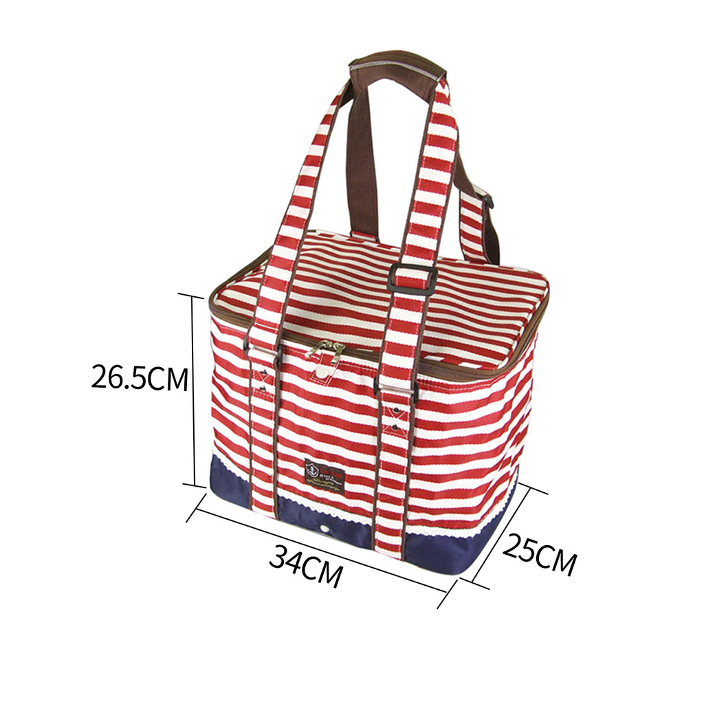 Red Insulated Picnic Bag Thermal Cooler Portable Lunch Food Tote