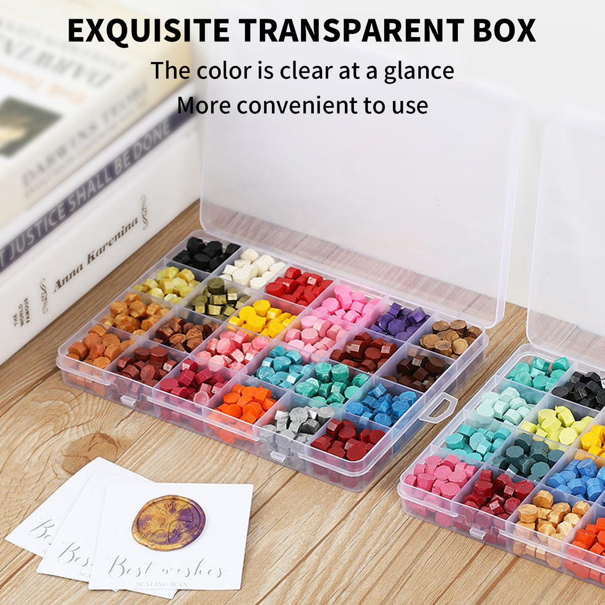 Vintage DIY Octagonal Sealing Wax Tablet Seal Stamp Wax Beads Wedding Invitation