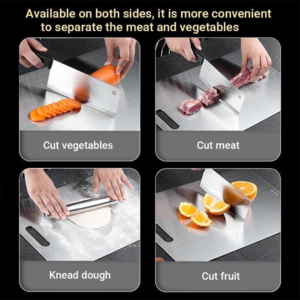 Cutting Board Double-Sided Stainless Steel Chopping Boards