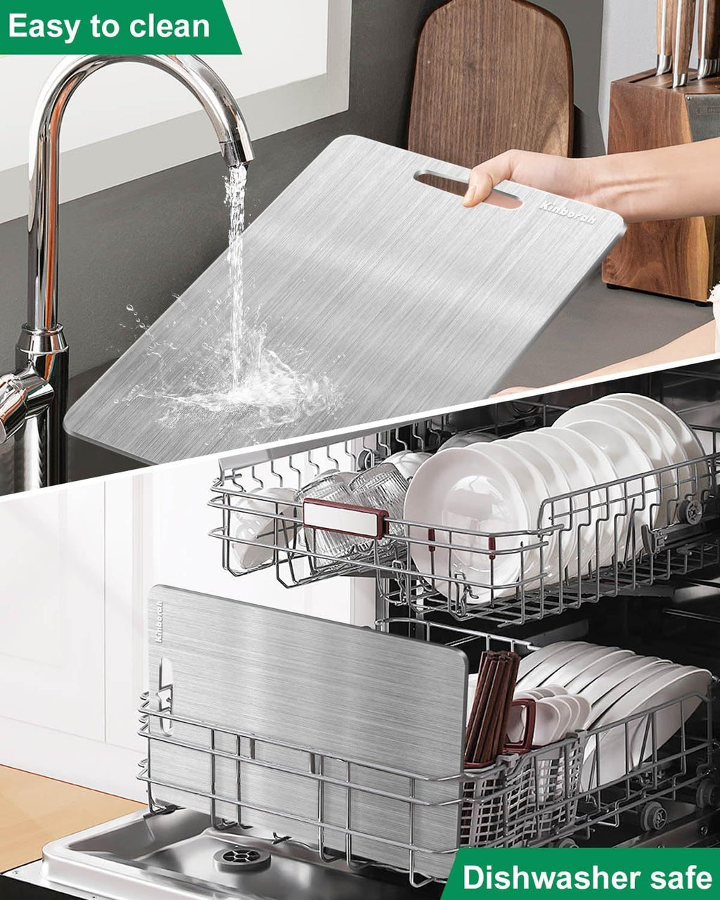 Cutting Board Double-Sided Stainless Steel Chopping Boards