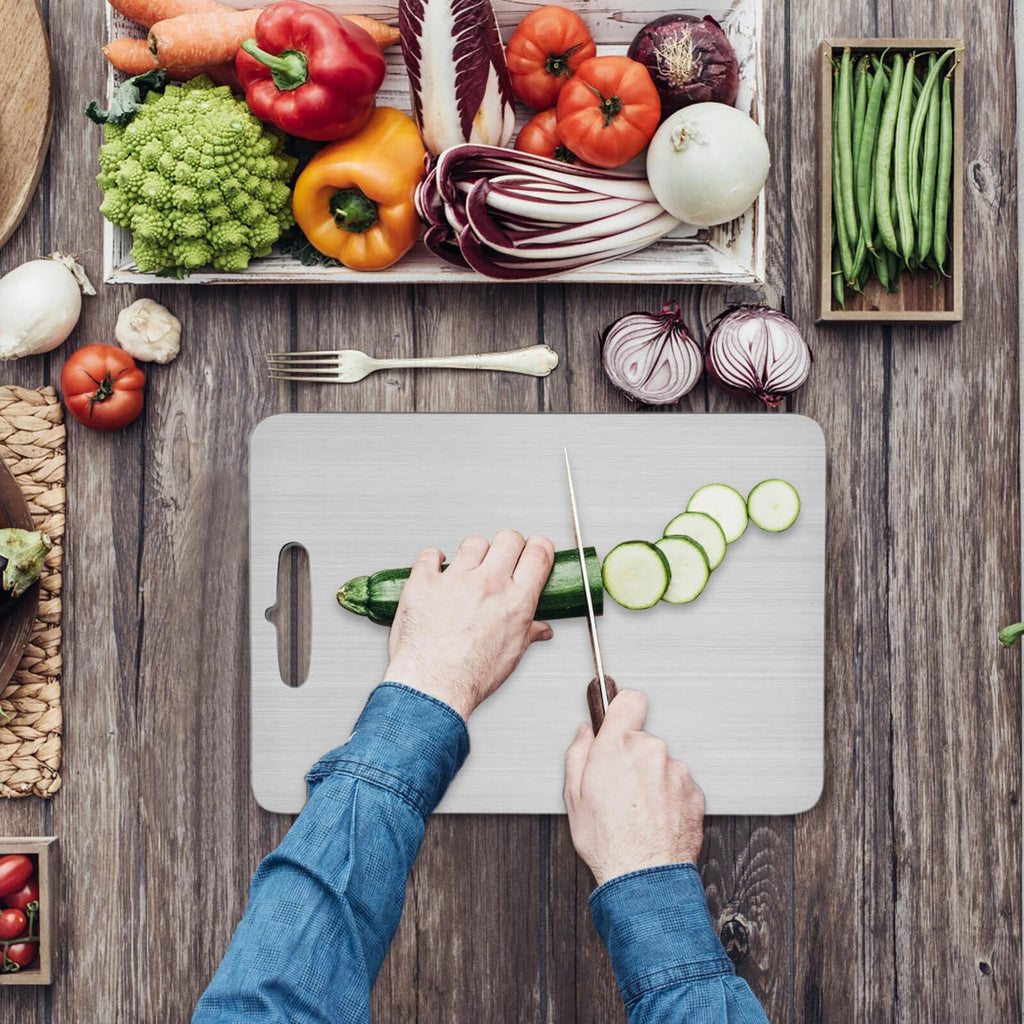 Cutting Board Double-Sided Stainless Steel Chopping Boards