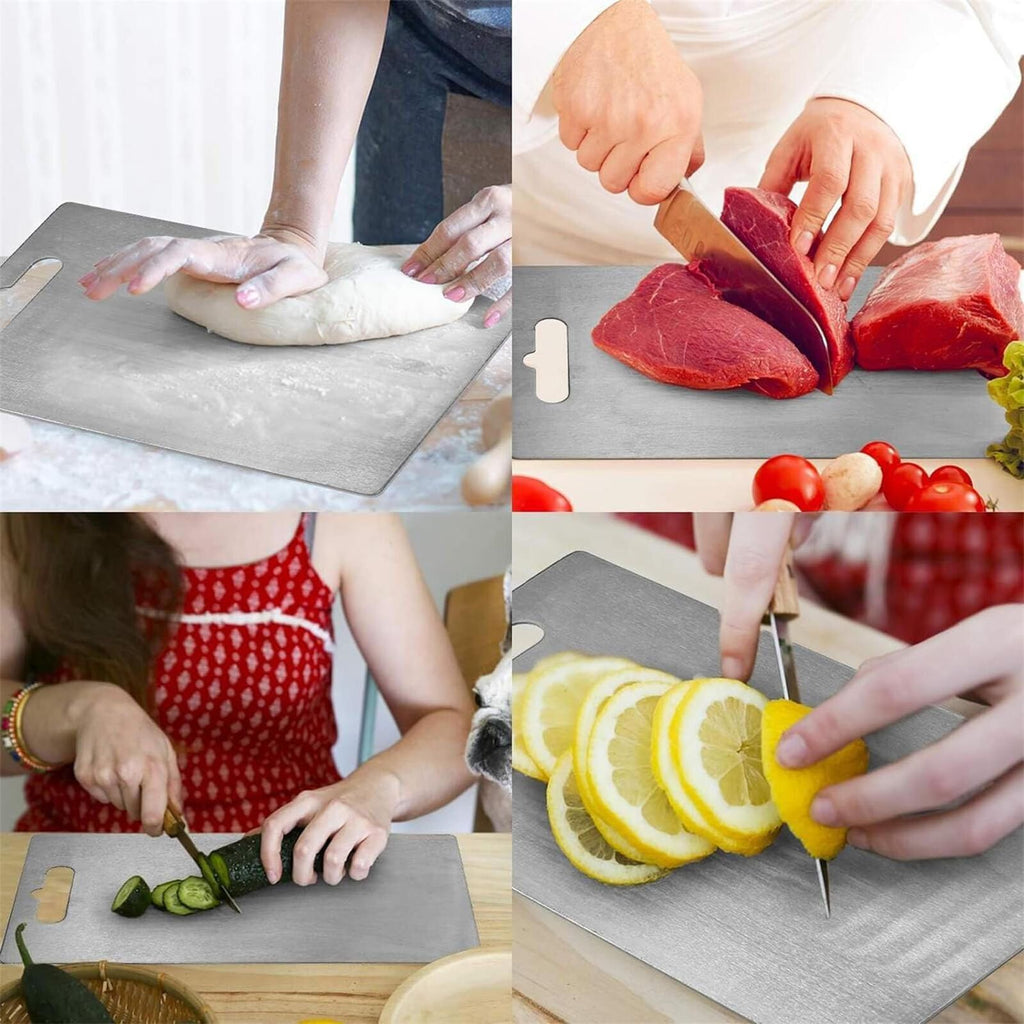 Cutting Board Double-Sided Stainless Steel Chopping Boards