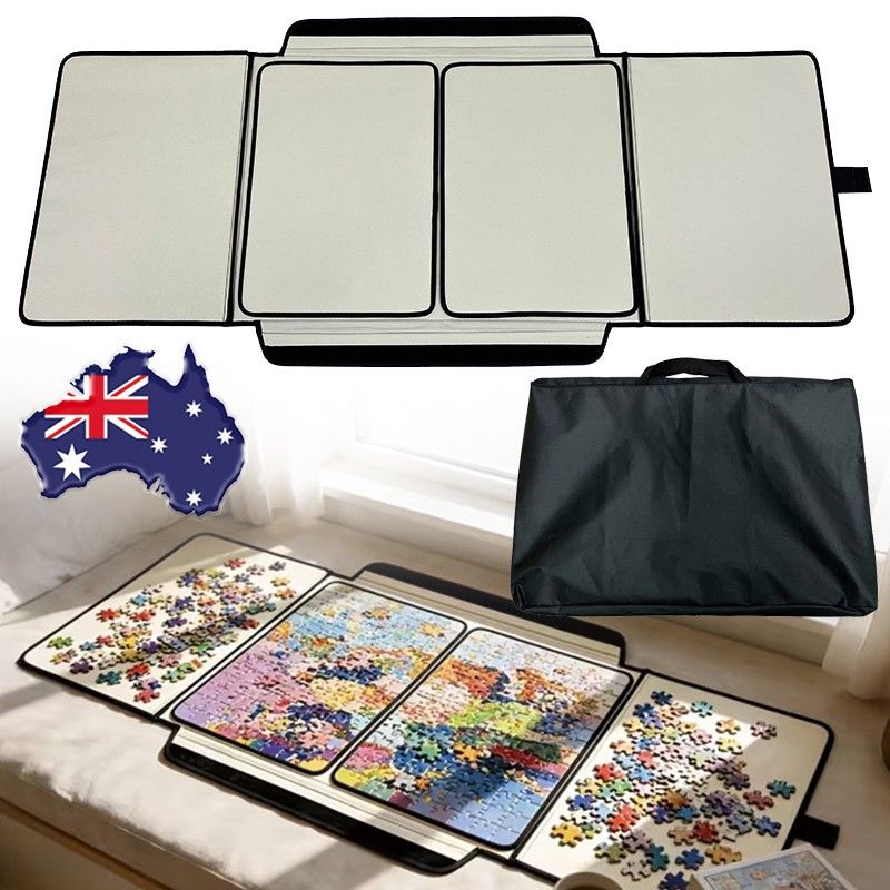 Portable Jigsaw Puzzle Board Mat Holds up to 1000 Pcs Puzzle Surface