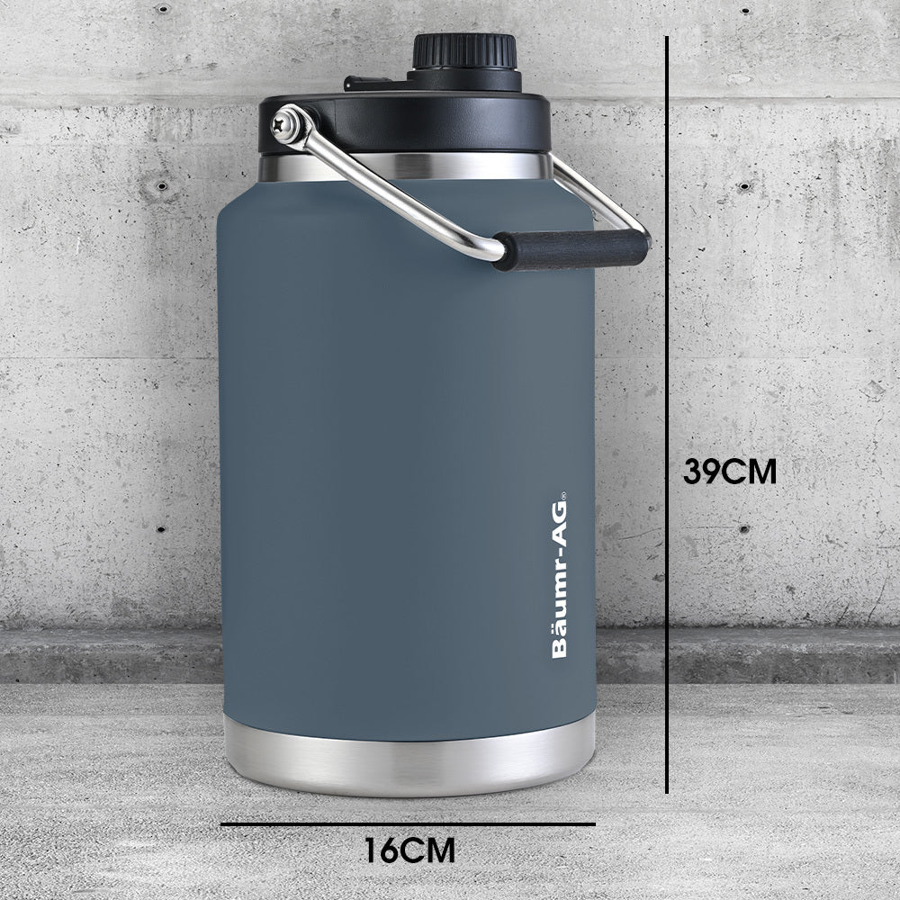 Baumr-AG Insulated Stainless Steel Drink Jug with Handle, Blue, 3.8 L
