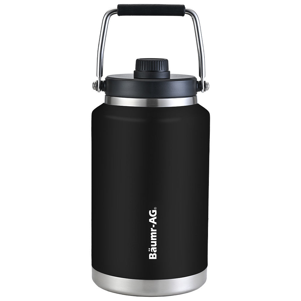 Baumr-AG Insulated Stainless Steel Drink Jug with Handle, Black, 3.8 L